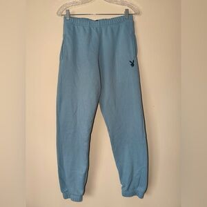 PLAYBOY Sky Blue Sweatpants
